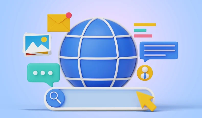 Halaman Digital Website Yang Menampilkan Browsing