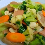 Hidangan Sayuran Sehat Capcay Yang Di Tumis