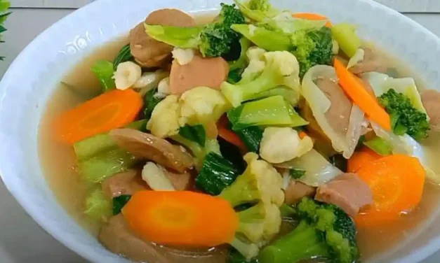Hidangan Sayuran Sehat Capcay Yang Di Tumis