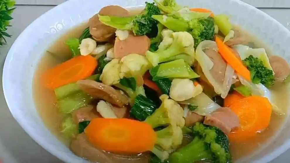 Hidangan Sayuran Sehat Capcay Yang Di Tumis